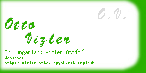 otto vizler business card